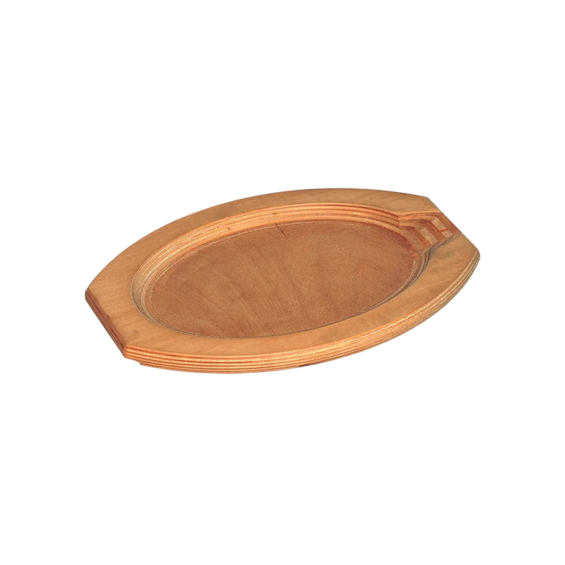 Service Ideas Thermo Plate Holder Birch Fajita Style - Set of 12 pieces Service Ideas Thermo Plate Holder Birch Fajita Style - Set of 12 pieces