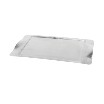 Service Ideas Rectangular Tray Stainless Steel 20 x 11 Brushed Finish