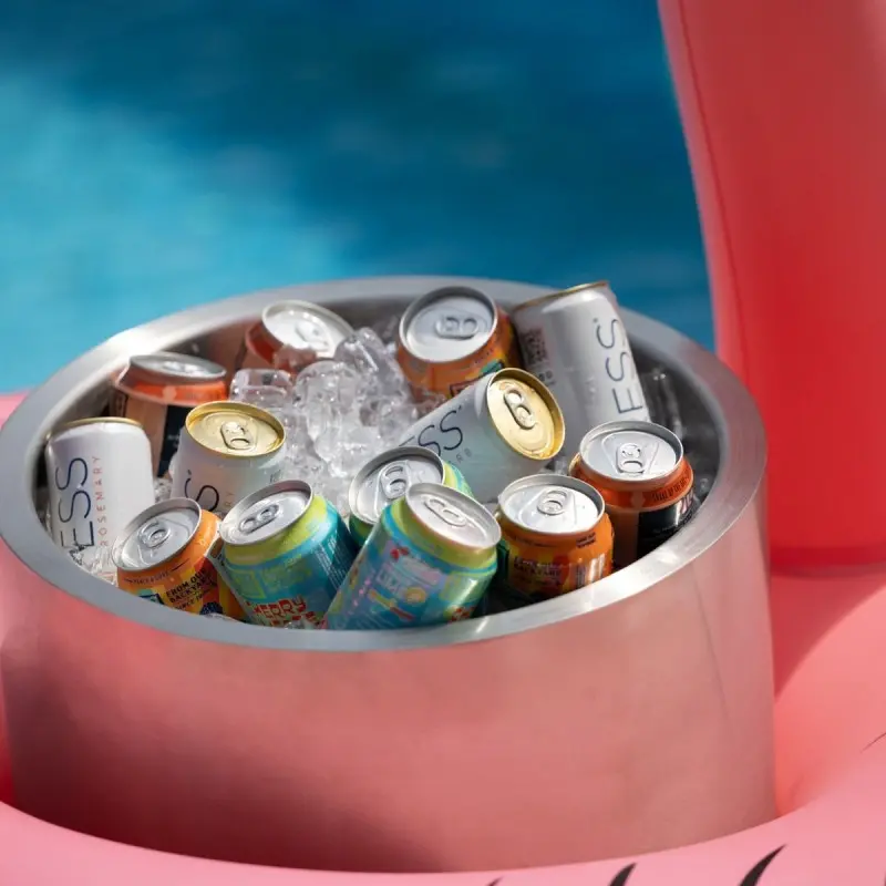 Service Ideas Party Tub 7 Gallon Double Walled Brushed Finish Service Ideas Party Tub 7 Gallon Double Walled Brushed Finish