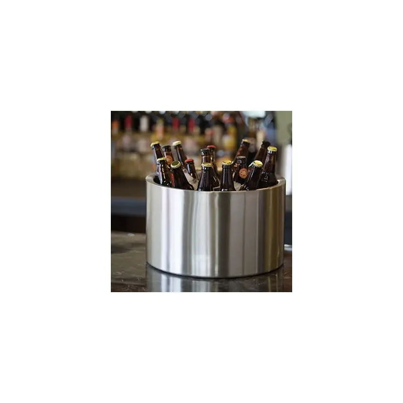 Service Ideas Party Tub 7 Gallon Double Walled Brushed Finish Service Ideas Party Tub 7 Gallon Double Walled Brushed Finish