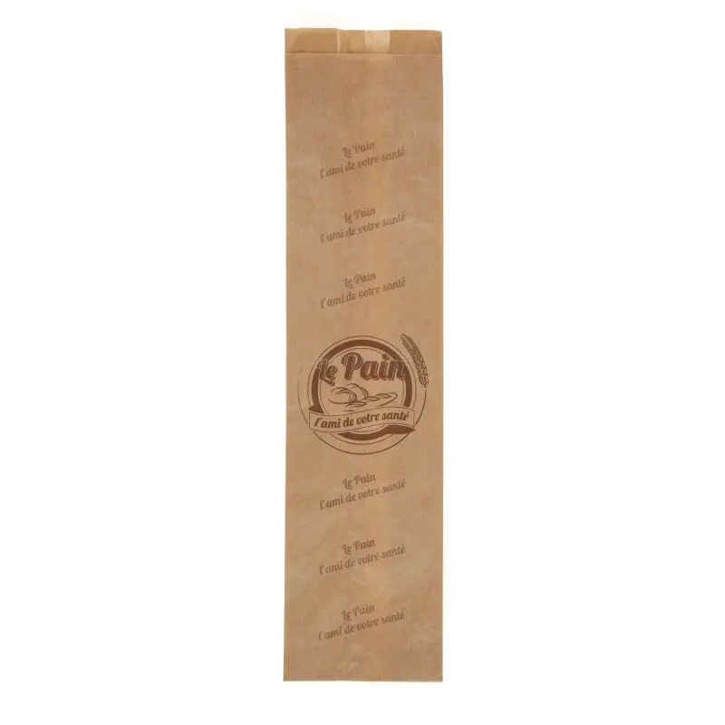 Kraft Brown Baguette Sandwich Bags - 120/40+40x490 mm Kraft Brown Baguette Sandwich Bags - 120/40+40x490 mm