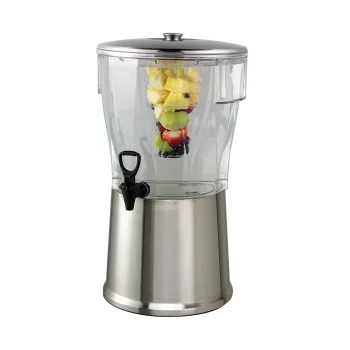 Service Ideas Beverage Dispenser Round 5 Gallon BPA Free With Stainless Steel