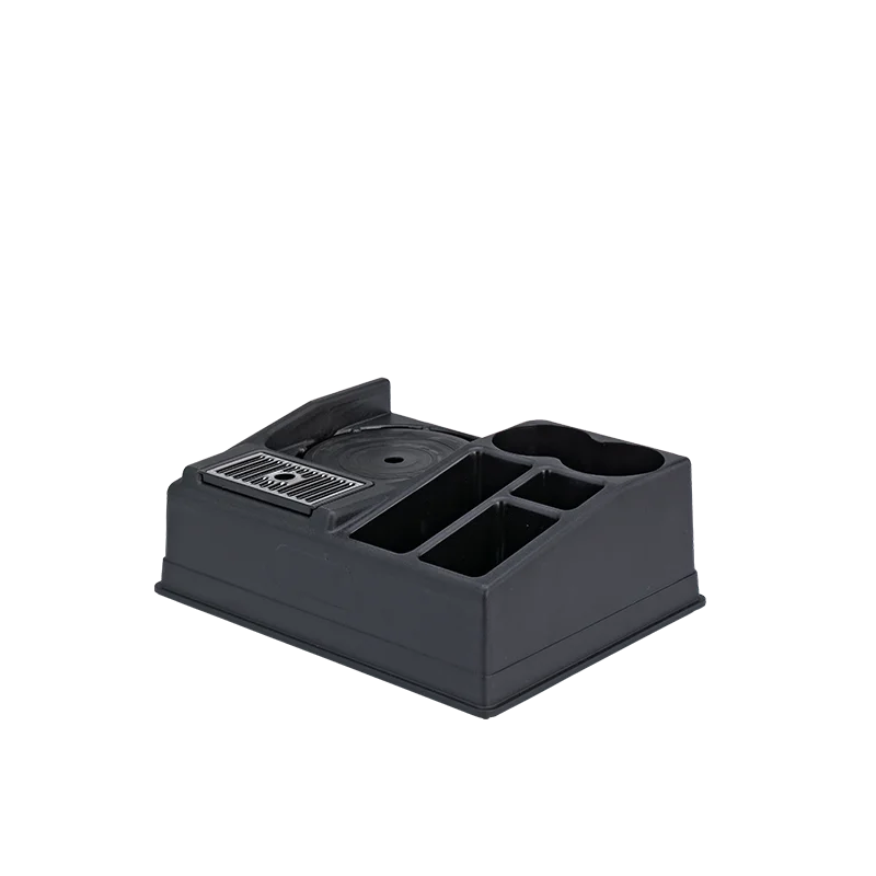 Service Ideas Airpot Stand For 1 Airpot With 5 Condiment Sections Black Plastic Service Ideas Airpot Stand For 1 Airpot With 5 Condiment Sections Black Plastic