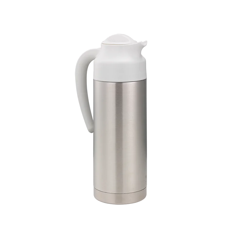 Service Ideas Steel Vacuum Insulated Server NSF 1.0 Liter With White Top