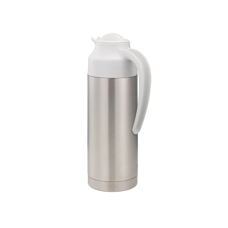Service Ideas Steel Vacuum Insulated Server NSF 1.0 Liter With White Top