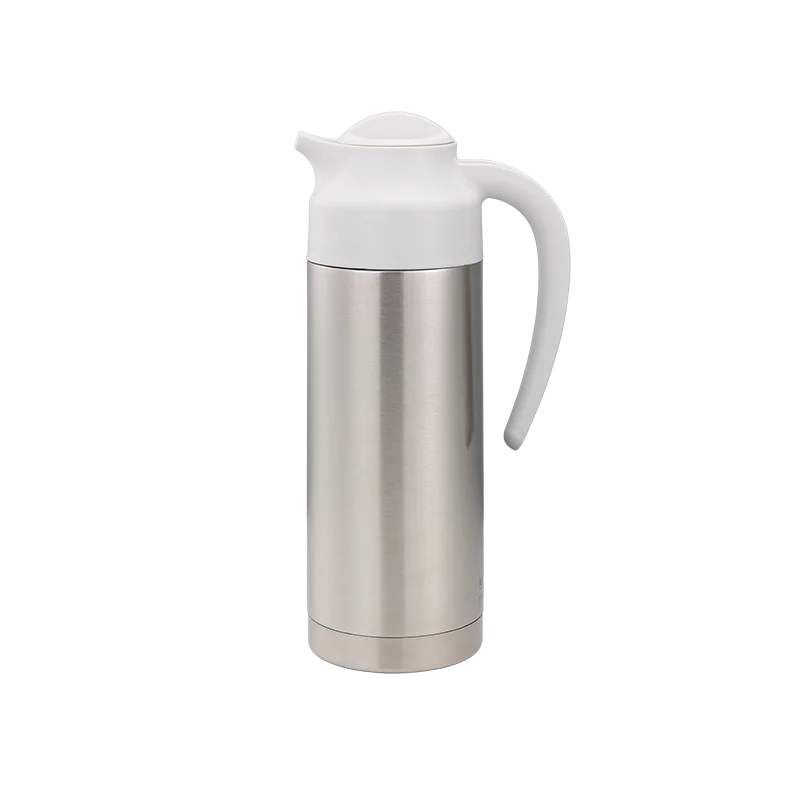 Service Ideas Steel Vacuum Insulated Server NSF 1.0 Liter With White Top