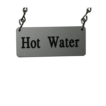 Service Ideas Hot Water ID Chain Chrome Finish