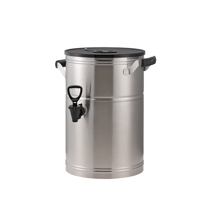Service Ideas Round Tea Dispenser 3 Gallon Stainless Steel With BK2 Base Service Ideas Round Tea Dispenser 3 Gallon Stainless Steel With BK2 Base