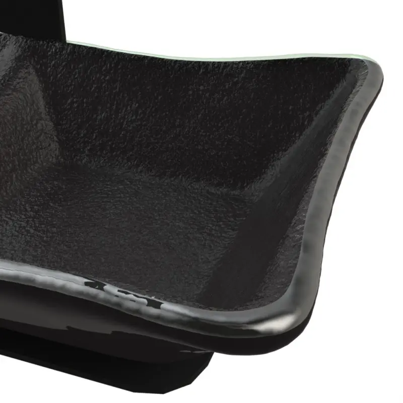 My Glass Studio Nut Bowl, Black - Set of 4 - 19.7 x 10.3 x 15.0 cm