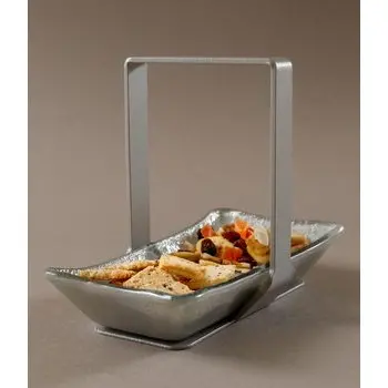 My Glass Studio Nut Bowl, Grey - Set of 4 - 19.7 x 10.3 x 15.0 cm