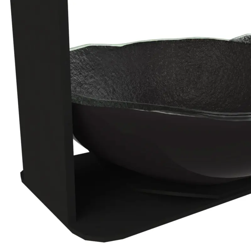 My Glass Studio Nut Bowl, Black - Set of 4 - 31.0 x 6.0 x 14 cm