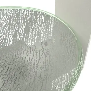 My Glass Studio Nut Bowl, Grey - Set of 2 - 14.4 x 13.8 x 13.7 cm