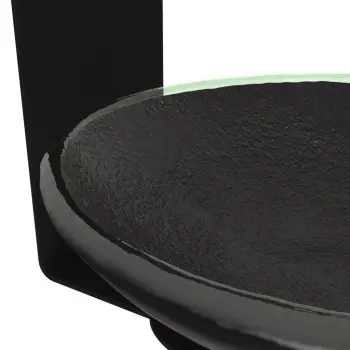 My Glass Studio Nut Bowl, Black - Set of 2 - 14.4 x 13.8 x 13.7 cm