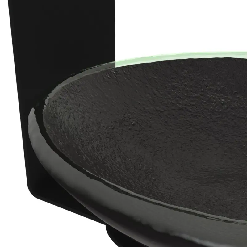 My Glass Studio Nut Bowl, Black - Set of 2 - 14.4 x 13.8 x 13.7 cm - MyGlassStudio