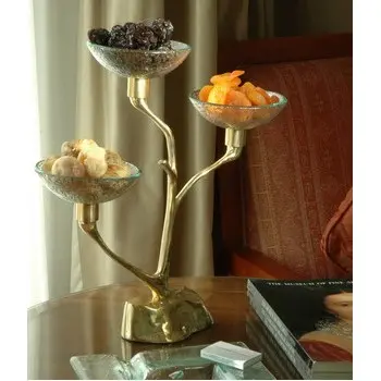 My Glass Studio Nut Bowl, Cream - Set of 4 - 37.0 x 15.0 x 34 cm