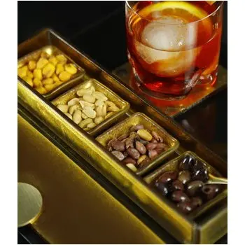 My Glass Studio Cutlery Case, Gold - Set of 8 - 28.0 x 9.3 x 4 cm