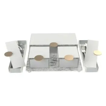 My Glass Studio Cutlery Case, Gold - Set of 8 - 28.0 x 9.3 x 4 cm