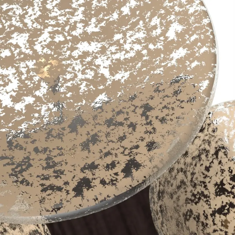My Glass Studio Nut Bowl, Beige - Set of 4 - 17.5 x 11.0 x 15.0 cm - MyGlassStudio