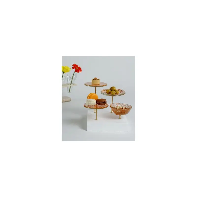 My Glass Studio Petit Fours Stand, Clear - Set of 4 - 21.5 x 21.5 x 19 cm My Glass Studio Petit Fours Stand, Clear - Set of 4 - 21.5 x 21.5 x 19 cm