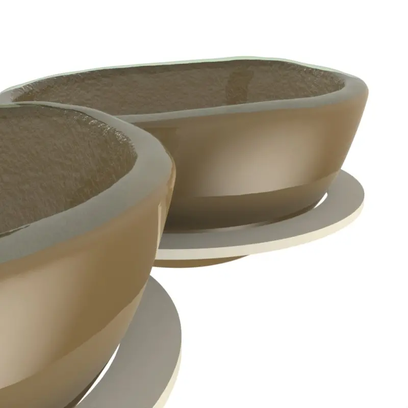 My Glass Studio Nut Bowl, Green - Set of 4 - Dia: 16 cm, H: 9 cm My Glass Studio Nut Bowl, Green - Set of 4 - Dia: 16 cm, H: 9 cm