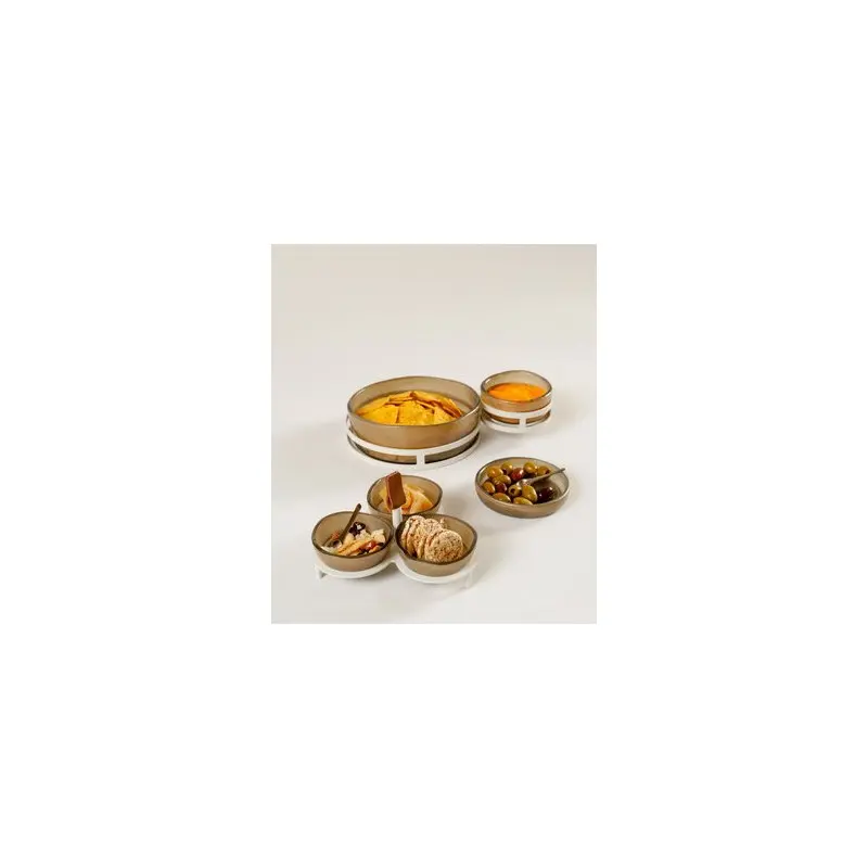 My Glass Studio Nut Bowl, Green - Set of 4 - Dia: 16 cm, H: 9 cm My Glass Studio Nut Bowl, Green - Set of 4 - Dia: 16 cm, H: 9 cm
