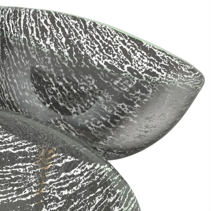 My Glass Studio Nut Bowl, Grey - Set of 3 - Dia: 15 cm, H: 18 cm My Glass Studio Nut Bowl, Grey - Set of 3 - Dia: 15 cm, H: 18 cm