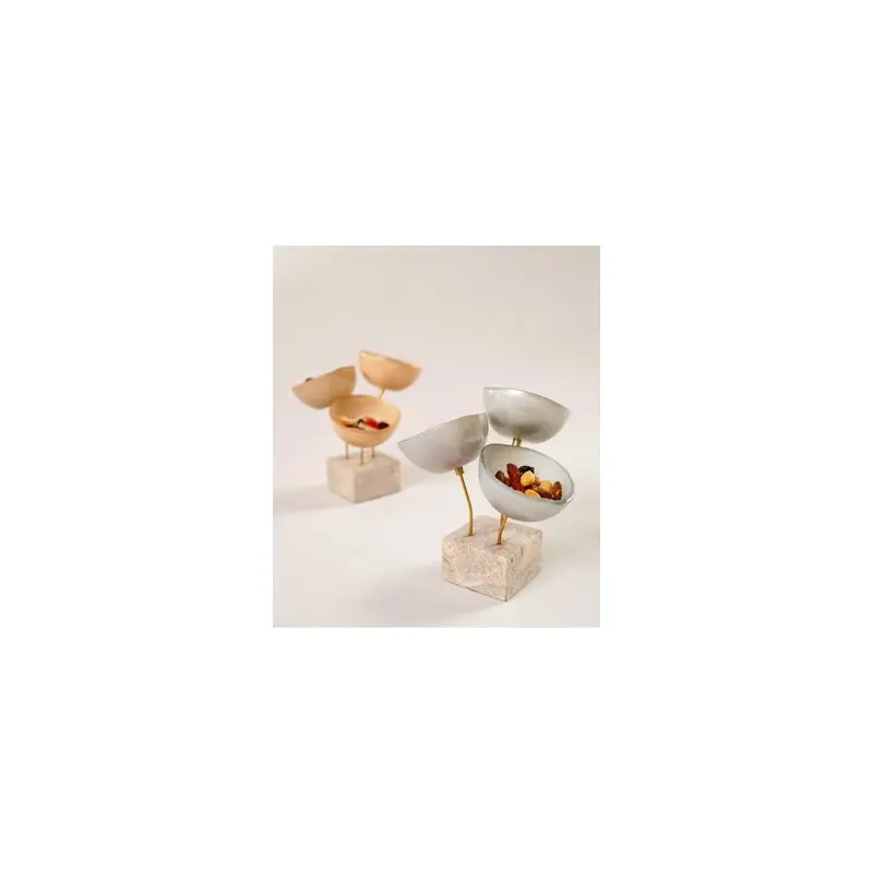 My Glass Studio Nut Bowl, Green - Set of 2 - Dia: 15 cm, H: 18 cm My Glass Studio Nut Bowl, Green - Set of 2 - Dia: 15 cm, H: 18 cm