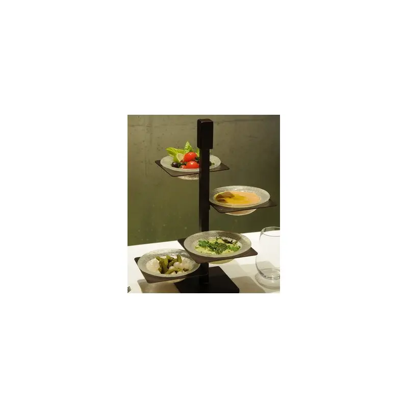 My Glass Studio Appetizer Server, Green - Set of 2 - 32.6 x 32.6 x 43.2 cm My Glass Studio Appetizer Server, Green - Set of 2 - 32.6 x 32.6 x 43.2 cm