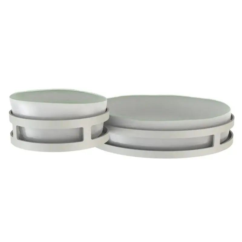 My Glass Studio Chip Dip Server, Grey - Set of 2 - 29.0 x 18.5 x 8.0 cm My Glass Studio Chip Dip Server, Grey - Set of 2 - 29.0 x 18.5 x 8.0 cm