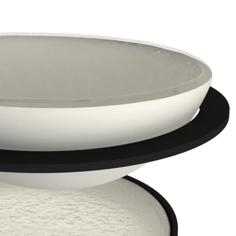 My Glass Studio Chip Dip Server, Cream - Set of 2 - 36.0 x 28.0 x 36.0 cm My Glass Studio Chip Dip Server, Cream - Set of 2 - 36.0 x 28.0 x 36.0 cm