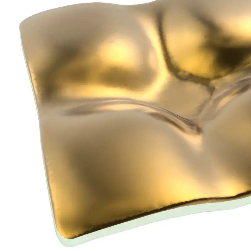 My Glass Studio Ashtray, Gold - Set of 6 - 20.0 x 20.0 x 4 cm My Glass Studio Ashtray, Gold - Set of 6 - 20.0 x 20.0 x 4 cm