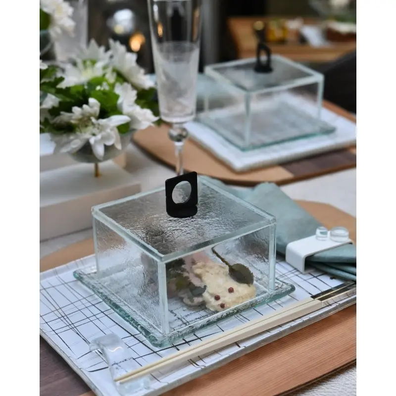 My Glass Studio Glass Food Cover, Clear - Set of 4 - 11.0 x 11.0 x 10.0 cm My Glass Studio Glass Food Cover, Clear - Set of 4 - 11.0 x 11.0 x 10.0 cm