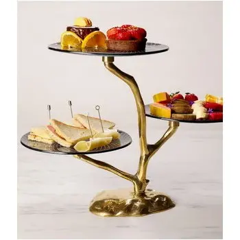 My Glass Studio Cake Stand & Dome, Copper - 48.0 x 40.0 x 48.0 cm