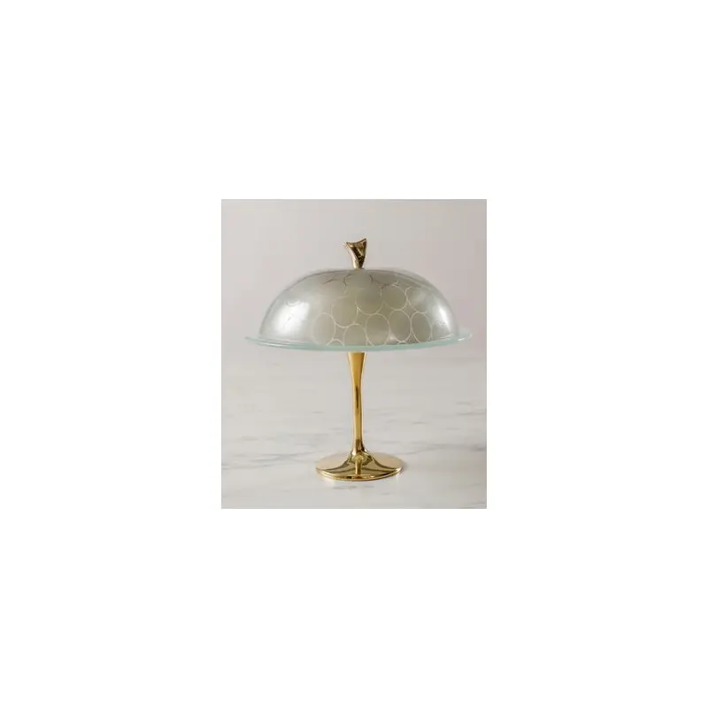 My Glass Studio Cake Stand & Dome, Clear - Set of 4 - Dia: 24 cm, H: 26 cm