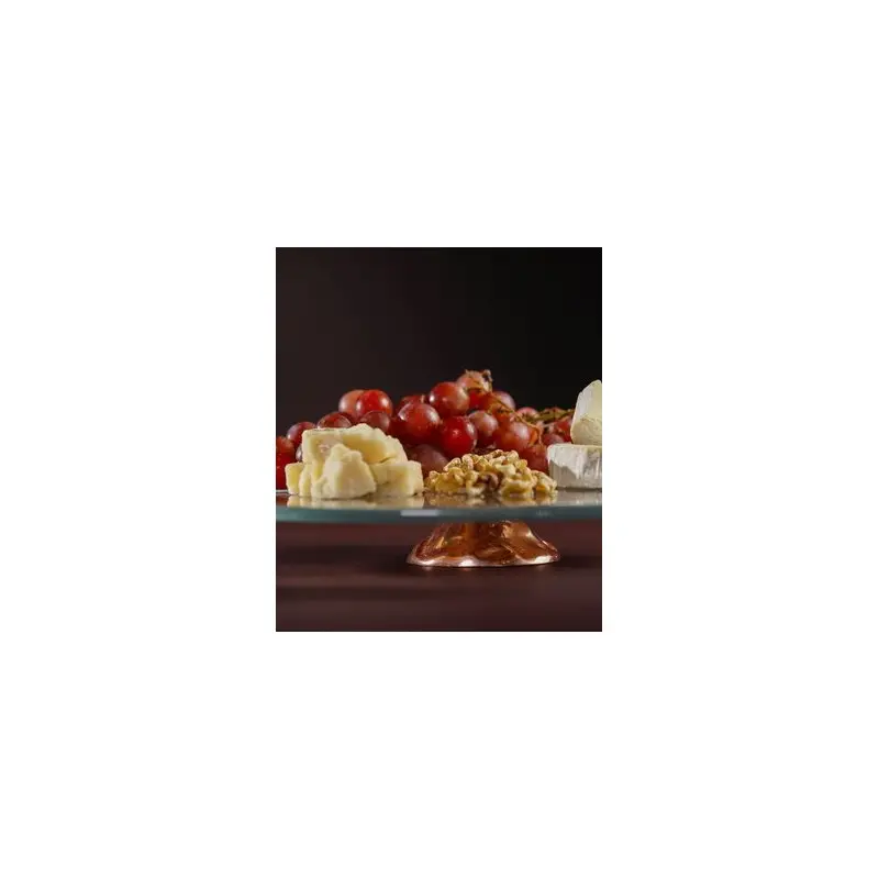 My Glass Studio Cake Stand, Clear - Set of 2 - Dia: 35 cm, H: 4 cm