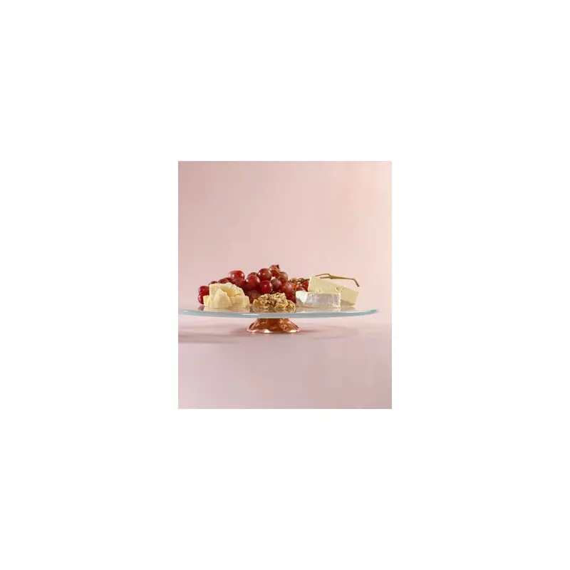 My Glass Studio Cake Stand, Clear - Set of 2 - Dia: 35 cm, H: 4 cm