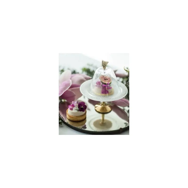 My Glass Studio Dome Plate Cover, Black - Set of 4 - Dia: 17 cm, H: 18 cm My Glass Studio Dome Plate Cover, Black - Set of 4 - Dia: 17 cm, H: 18 cm