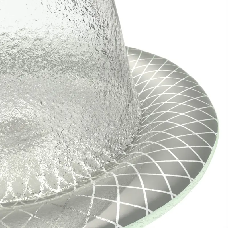 My Glass Studio Cake Stand & Dome, Grey - Set of 4 - Dia: 17 cm, H: 18 cm