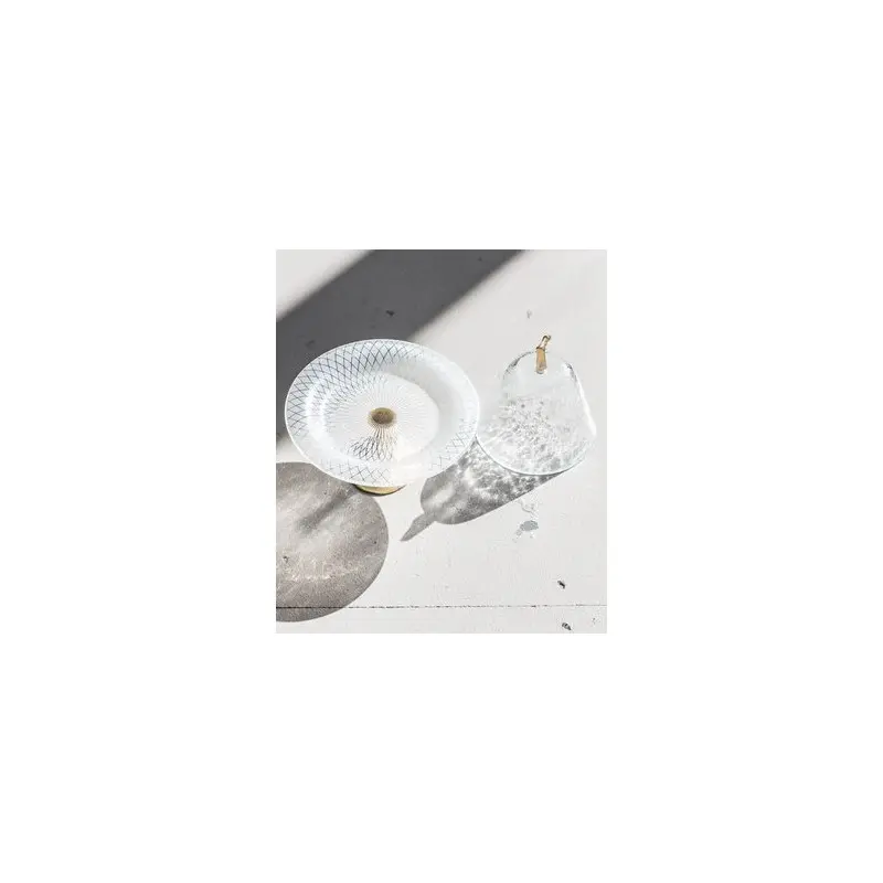 My Glass Studio Cake Stand & Dome, Grey - Set of 4 - Dia: 17 cm, H: 18 cm