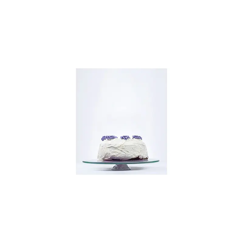 My Glass Studio Cake Stand, White - Set of 2 - Dia: 35 cm, H: 4 cm