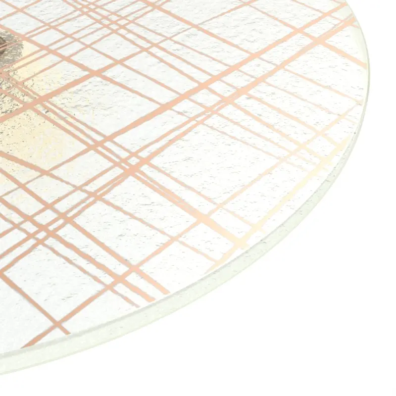 My Glass Studio Small Cake Stand, Tan - Set of 2 - Dia: 21 cm, H: 7 cm - MyGlassStudio