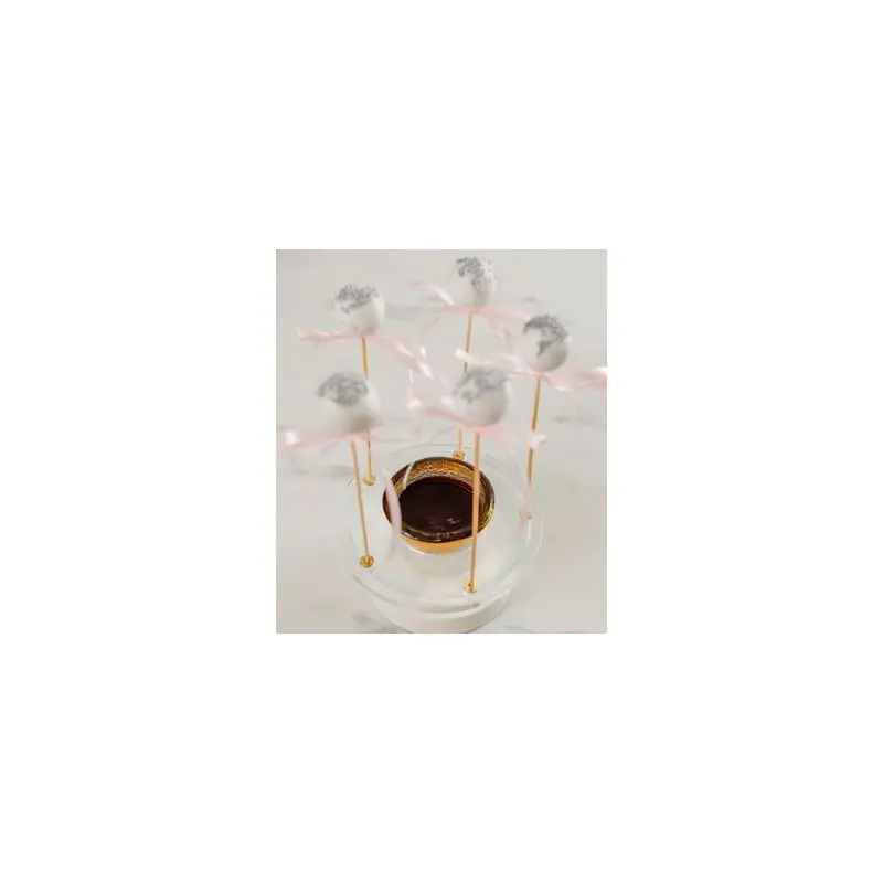My Glass Studio Cake Pop Holder, White - Set of 2 - Dia: 15 cm, H: 5 cm My Glass Studio Cake Pop Holder, White - Set of 2 - Dia: 15 cm, H: 5 cm