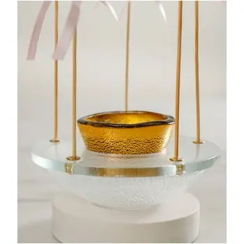 My Glass Studio Cake Pop Stand, Black - Set of 2 - Dia: 15 cm, H: 5 cm