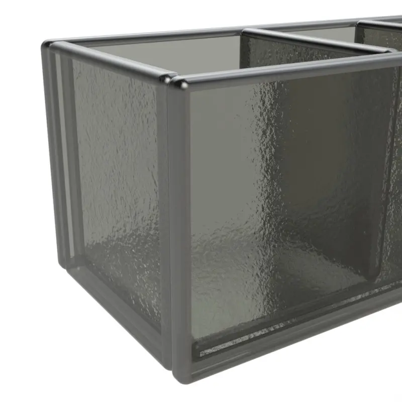 My Glass Studio Sugar Caddy, Grey - Set of 4 - 14.3 x 6.0 x 5 cm My Glass Studio Sugar Caddy, Grey - Set of 4 - 14.3 x 6.0 x 5 cm