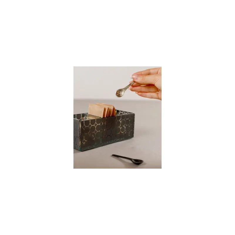 My Glass Studio Sugar Caddy, Grey - Set of 4 - 14.3 x 6.0 x 5 cm My Glass Studio Sugar Caddy, Grey - Set of 4 - 14.3 x 6.0 x 5 cm