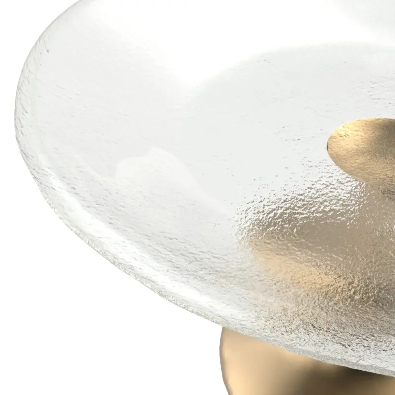 My Glass Studio Petit Fours Stand, Clear - Set of 9 - Dia: 14 cm, H: 8 cm