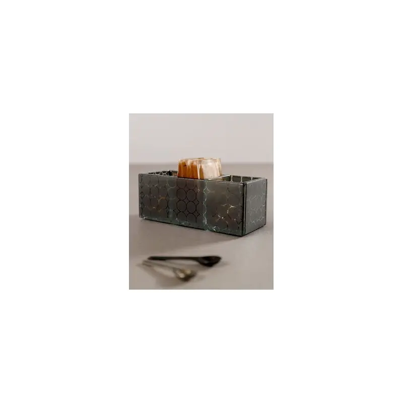 My Glass Studio Sugar Caddy, Grey - Set of 4 - 14.3 x 6.0 x 5 cm My Glass Studio Sugar Caddy, Grey - Set of 4 - 14.3 x 6.0 x 5 cm