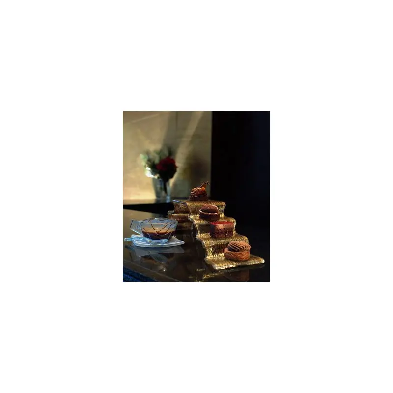 My Glass Studio Petit Fours Stand, Grey - Set of 8 - 33.0 x 9.3 x 9.0 cm My Glass Studio Petit Fours Stand, Grey - Set of 8 - 33.0 x 9.3 x 9.0 cm