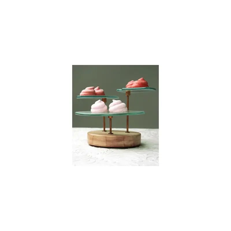 My Glass Studio Petit Fours Stand, White - Set of 4 - Dia: 18 cm, H: 12 cm My Glass Studio Petit Fours Stand, White - Set of 4 - Dia: 18 cm, H: 12 cm