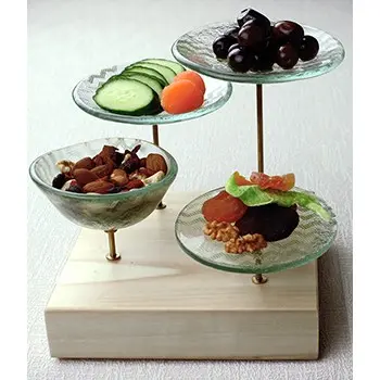 My Glass Studio Nut Bowl, Clear - Set of 4 - 21.5 x 21.5 x 19 cm